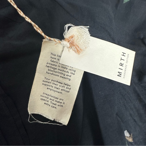 Last Chance NWT MIRTH Handmade Editions NAPA Mini Dress in Black Jamdani m - Picture 15 of 16